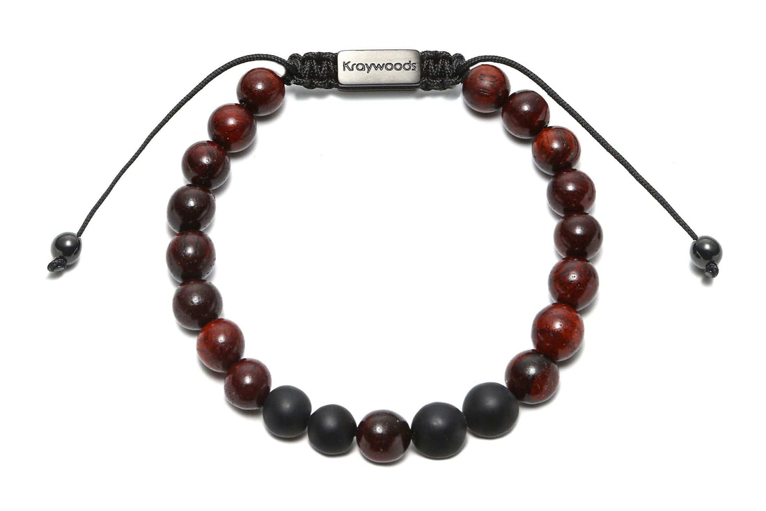 Rosewood Bead Bracelet Macrame