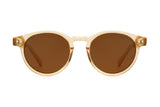 Jazz, Small Round Brown Sunglasses - Front