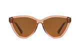 Audrey, Pink Oversized Cat Eye Sunglasses - Front