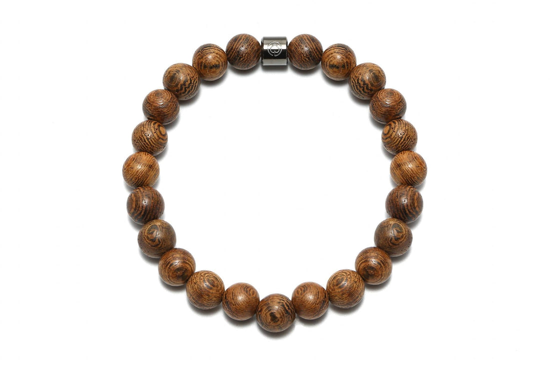 Oak Wood Bead Bracelet