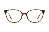 Serene Brown, Oval Brown Acetate Glasses - Front