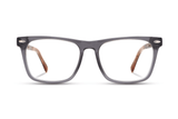 Grace Grey, Square Grey Acetate Glasses - Front