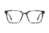 Trust Grey, Grey Acetate Square Glasses - Front