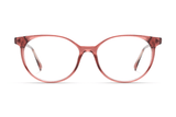 Felicity Pink, Oval Pink Acetate Glasses - Front