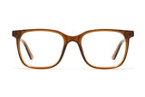 Marvel Brown, Oversized Square Brown Acetate Glasses - Front