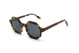 Meteor, Tortoise Brown Octagon Sunglasses - Angled