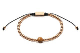 Rose Gold Bead Bracelet Macrame