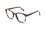 Faith Ivory, Ivory Tortoise Geometric Glasses - Angled