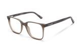 Marvel Grey, Oversized Square Grey Acetate Glasses - Angled