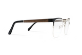 Enchanted Silver, Semi Rimless Cat Eye Glasses - Side