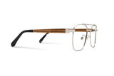 Drive Silver, Retro Square Aviator Glasses - Side