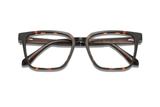 Trust Brown, Brown Acetate Square Glasses - Folded