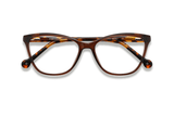 Allure Brown, Cat Eye Brown Acetate Glasses - FOlded