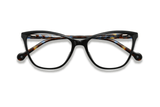 Allure Black, Cat Eye Black Acetate Glasses - Folded