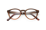 Cheer Rose, Retro Round Rosewood Glasses - Folded