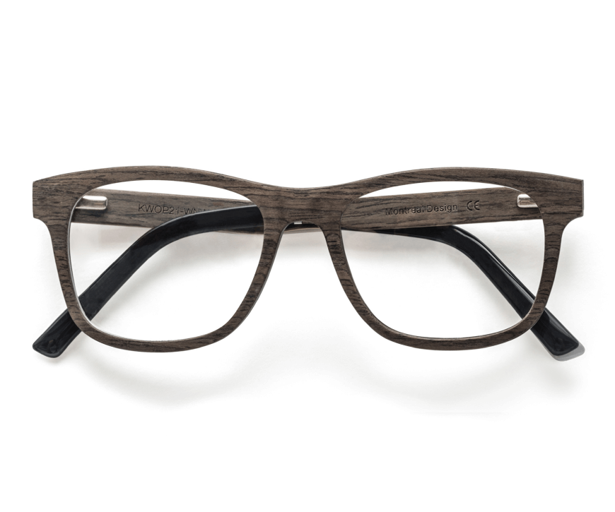 Brave Brown - Square Eyeglasses made from Walnut Wood