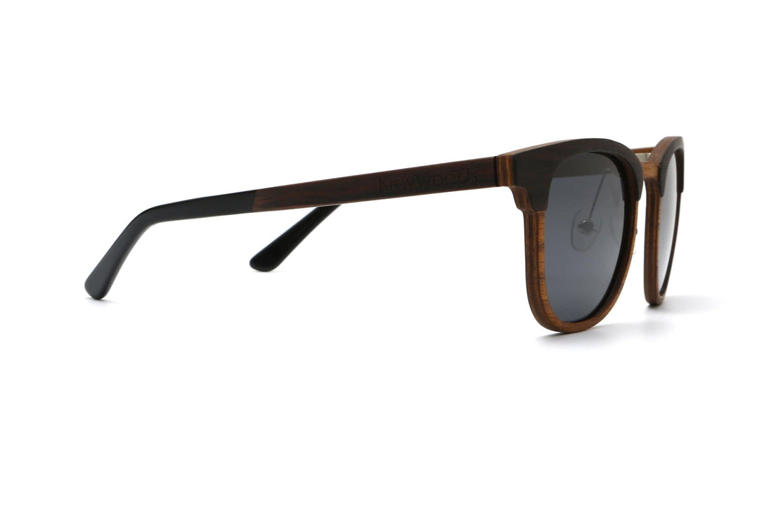 Casper, Browline Wood Sunglasses - Side