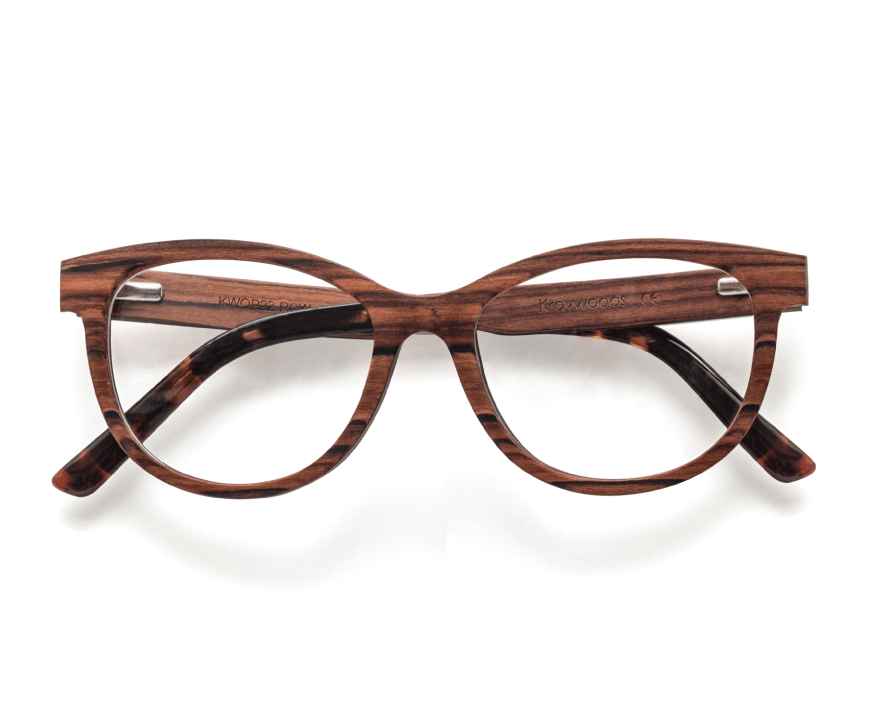 Charm Rose - Cat-Eye Eyeglasses made from Rose Wood