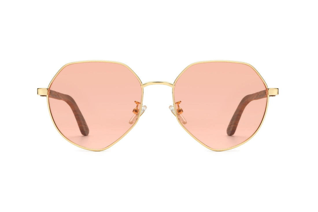 Elton, Elton John Sunglasses in Pink Hexagon - Front