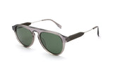 Fog, Clear Grey keyhole Aviator Sunglasses - Angled