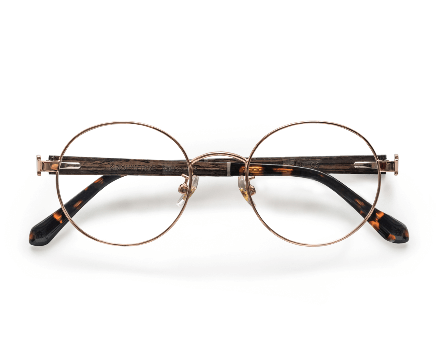 Joy Rose Gold - Round Eyeglasses in Rose Gold Metal