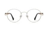 Joy Silver, Silver Metal Round Glasses - Front