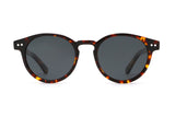 Trevor, Small Round Tortoise Sunglasses - Front